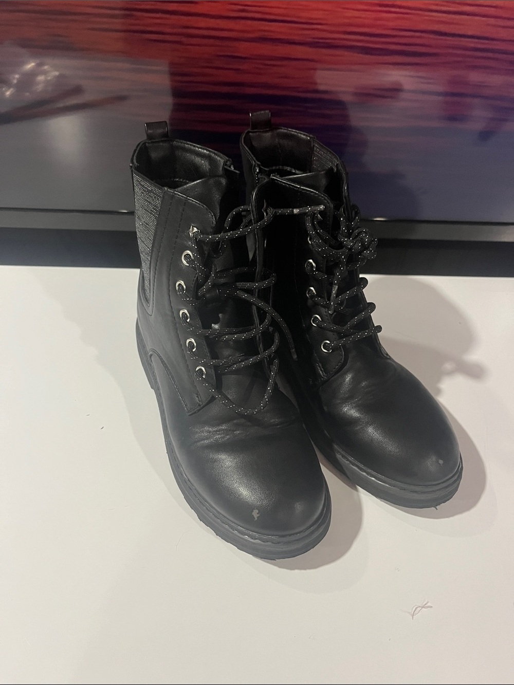 Kohl's Black Girls' Lace-Up Ankle Boots